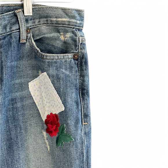 Guess Vintage Y2K Distressed patches Jeans - Picture 4 of 14